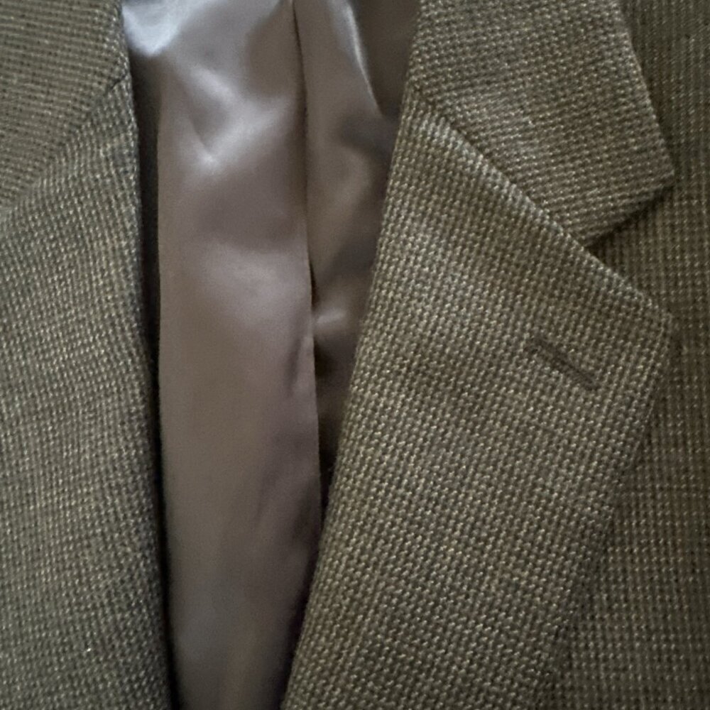 Ralph Lauren Men's Wool Tweed Sport Coat Jacket Sz 44L Herringbone Gray Blazer - Picture 8 of 11